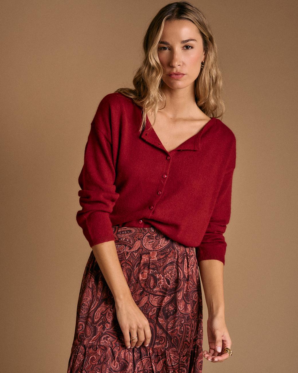Cardigan a Maglia Nuna