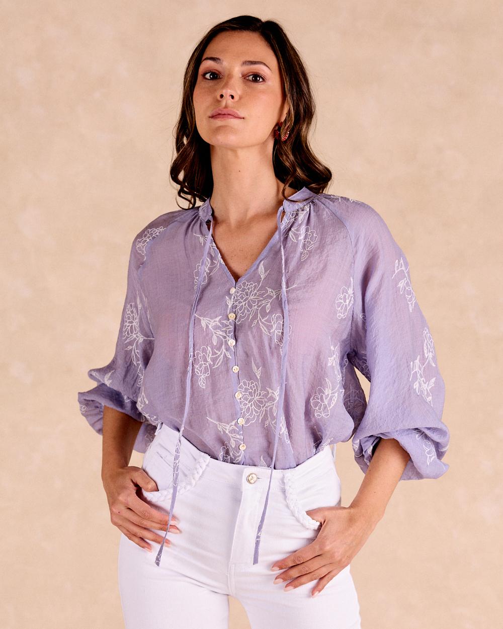 Blusa ricamata Diane