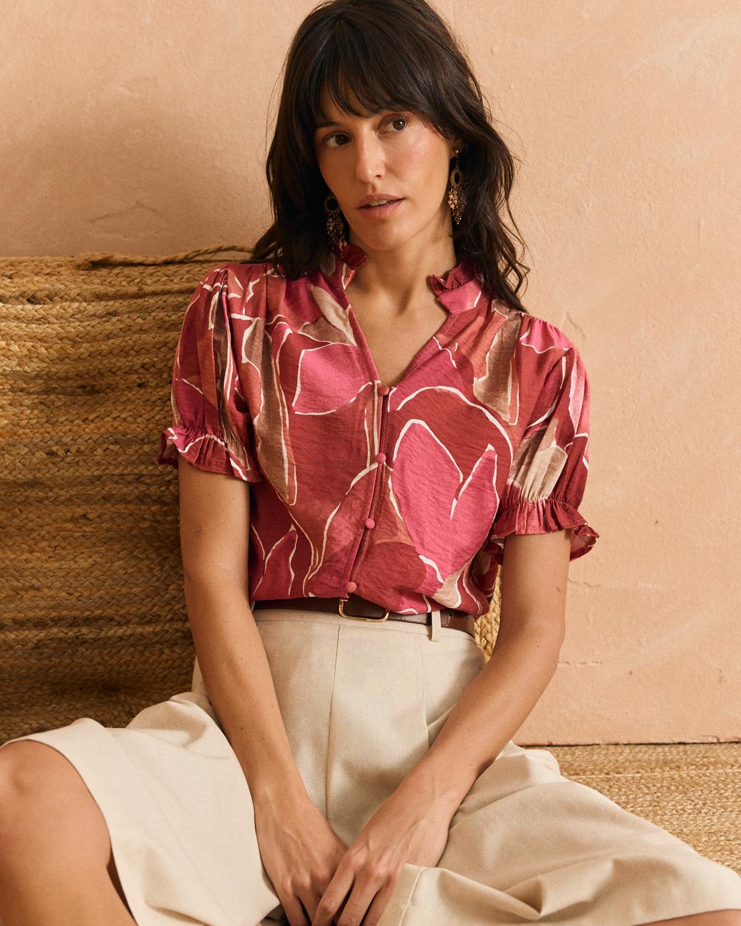 Blusa con bottoni Casilda