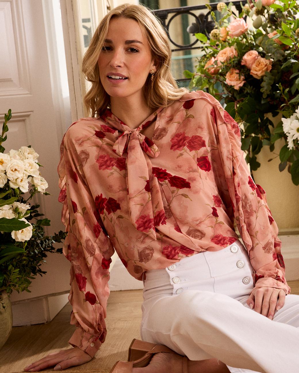 Blusa con laccio Sabrina