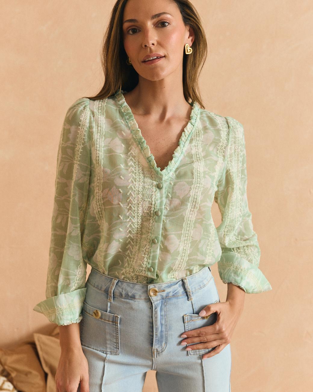 Camicia celeste Felicia