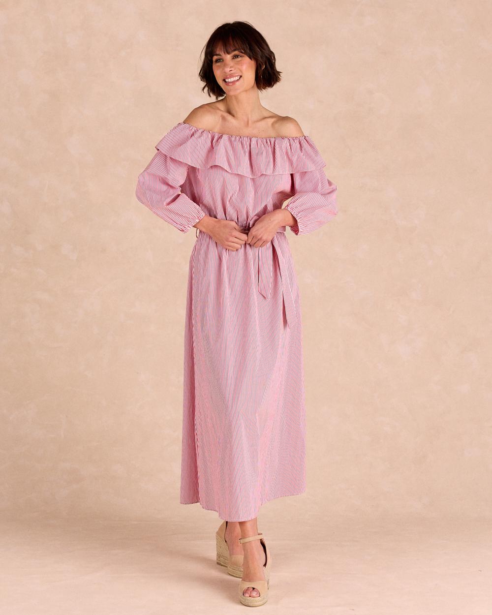 Vestito Midi Righe Nimia