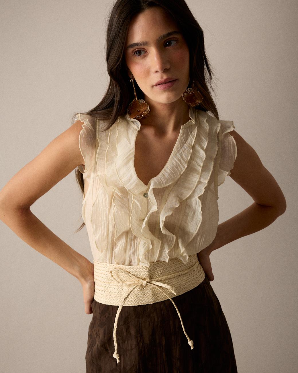 Camicia Volant Irune