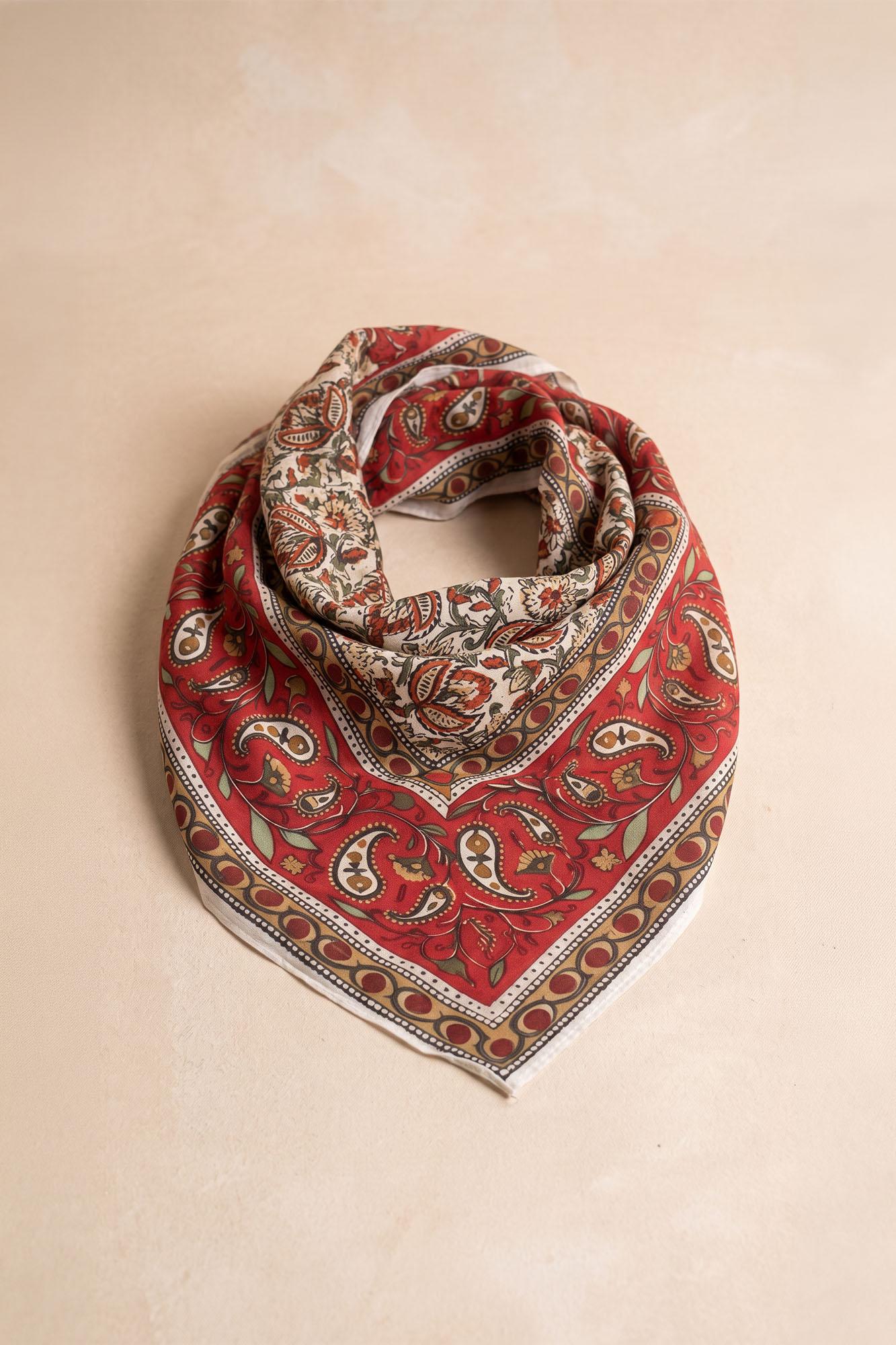 Foulard color terracotta Antu
