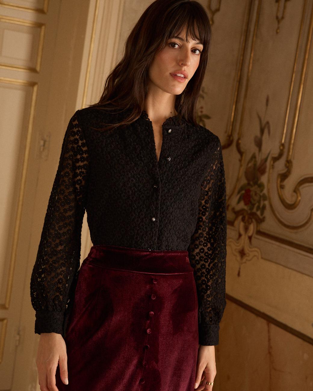 Blusa in pizzo Coralie