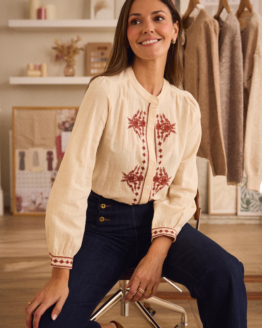 Camicia Ricami Vivienne