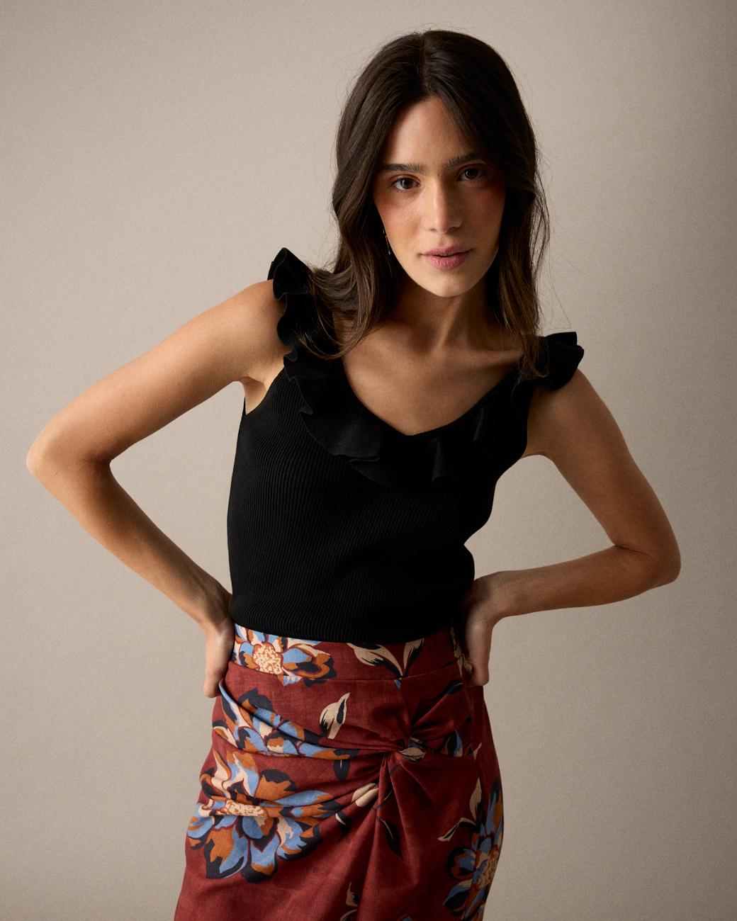 Top a maglia Celine