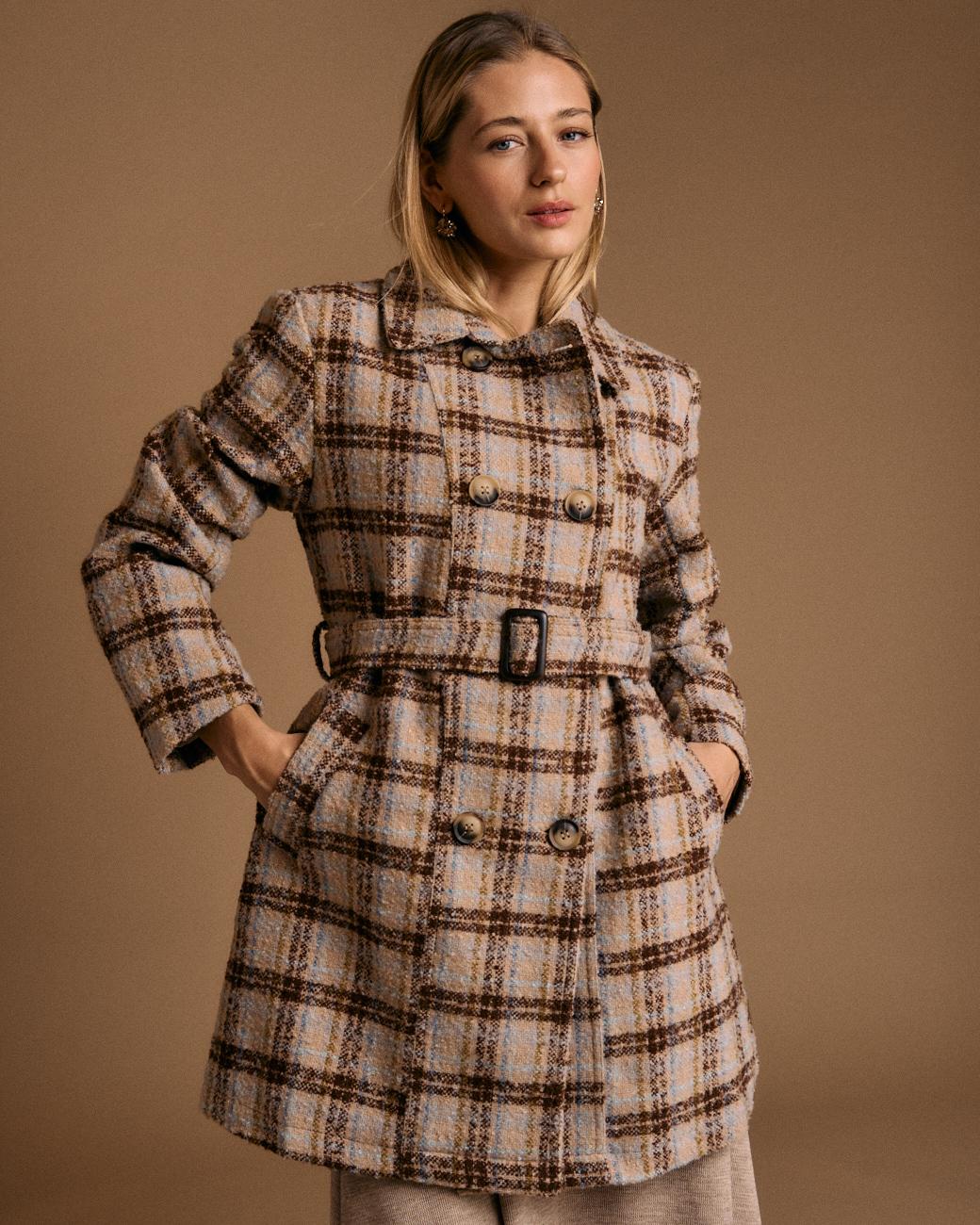Cappotto a quadri Ari