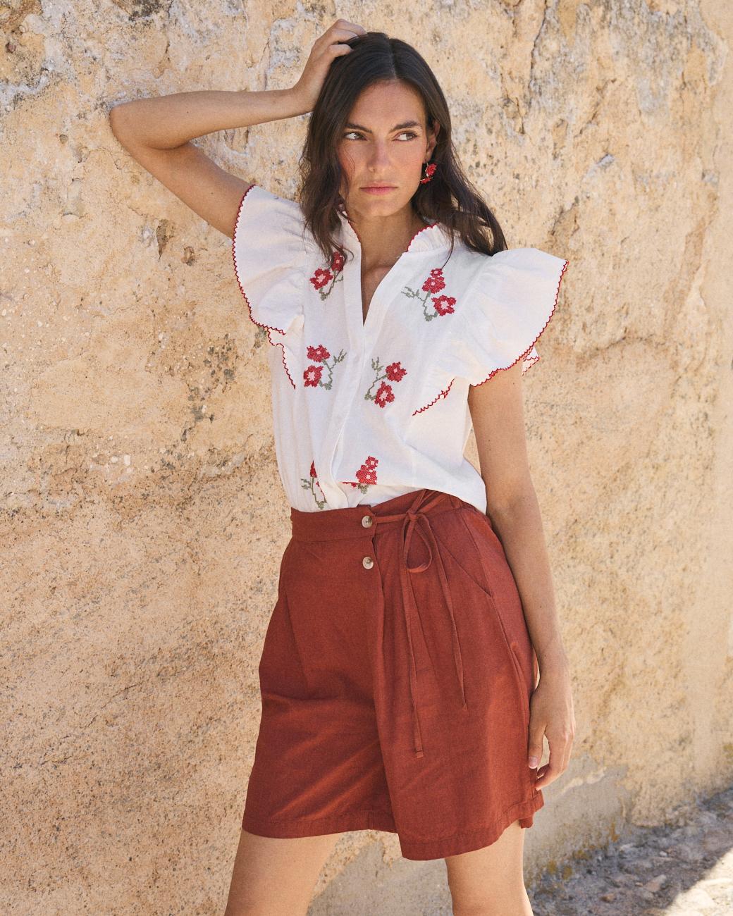 Camicia a Manica Svasata Flaria