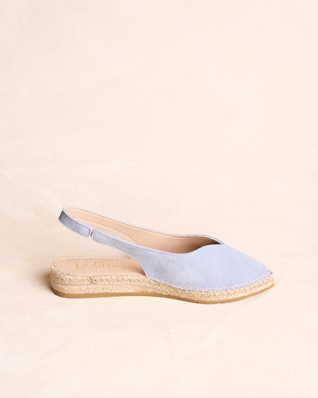 Espadrillas Piatte Celeste