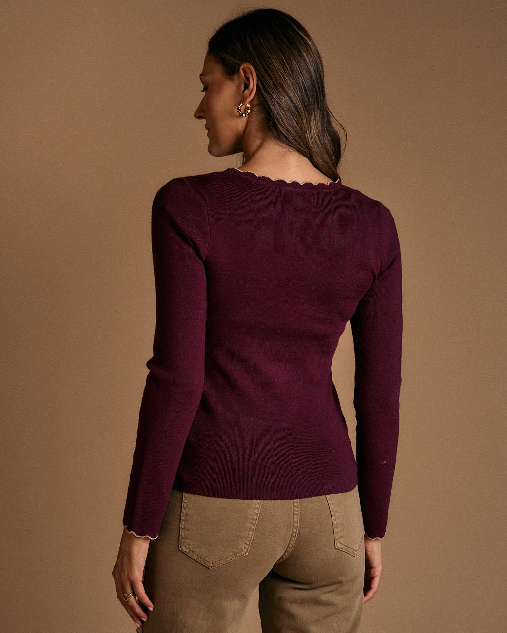 Maglione a maglia lurex Bugan