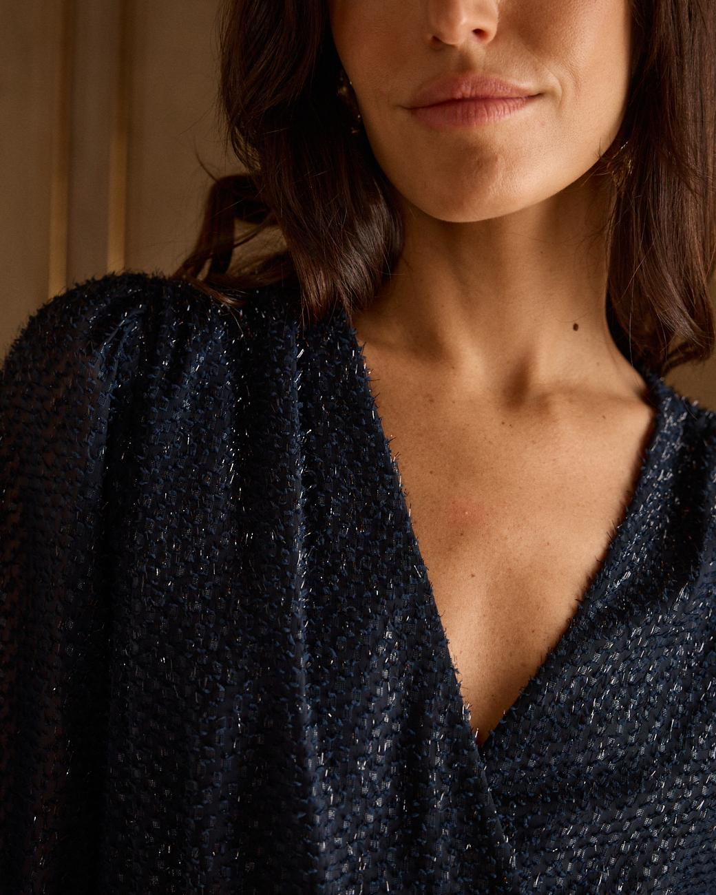 Abito corto in lurex Nerea