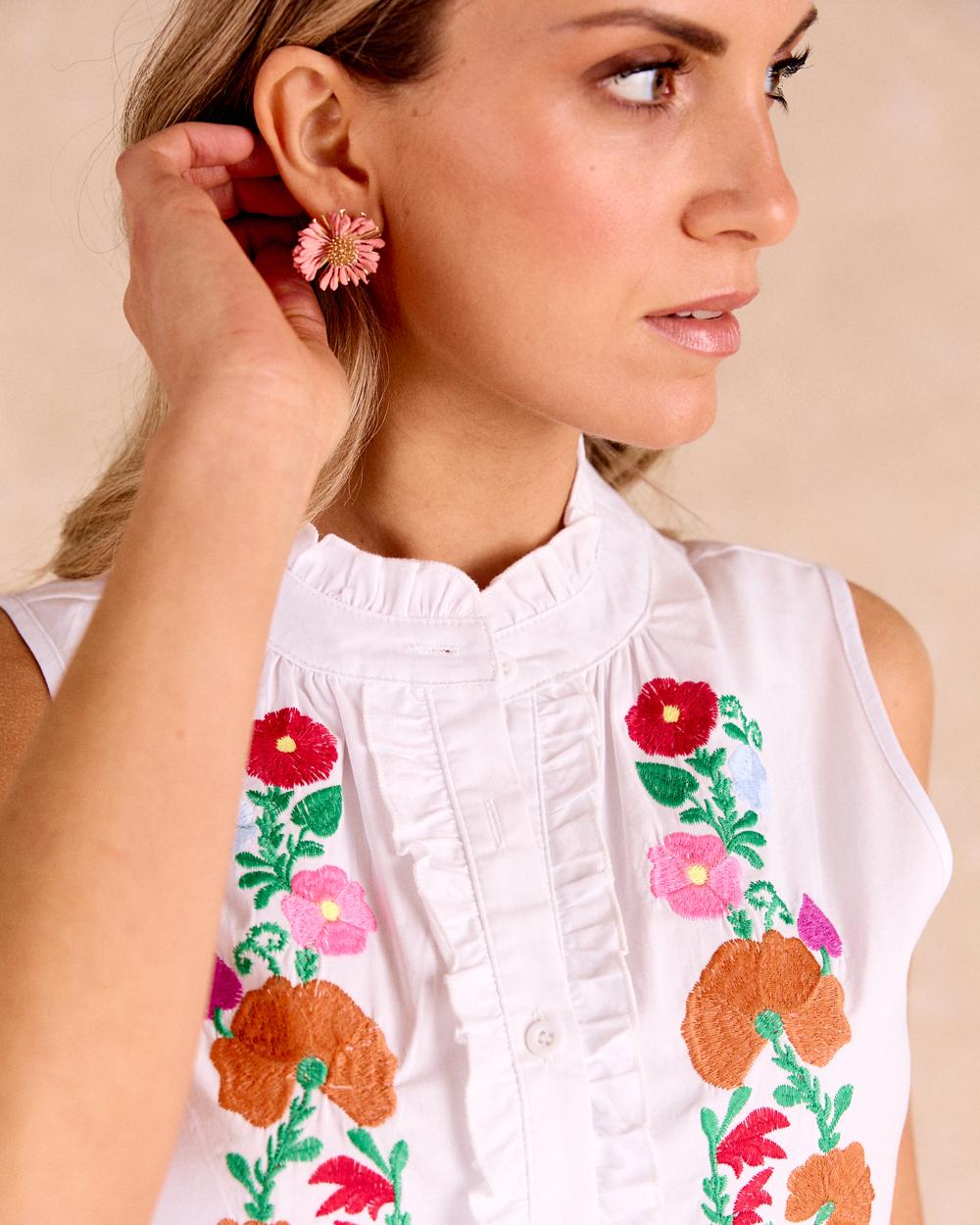 Blusa con ricamo Berinice