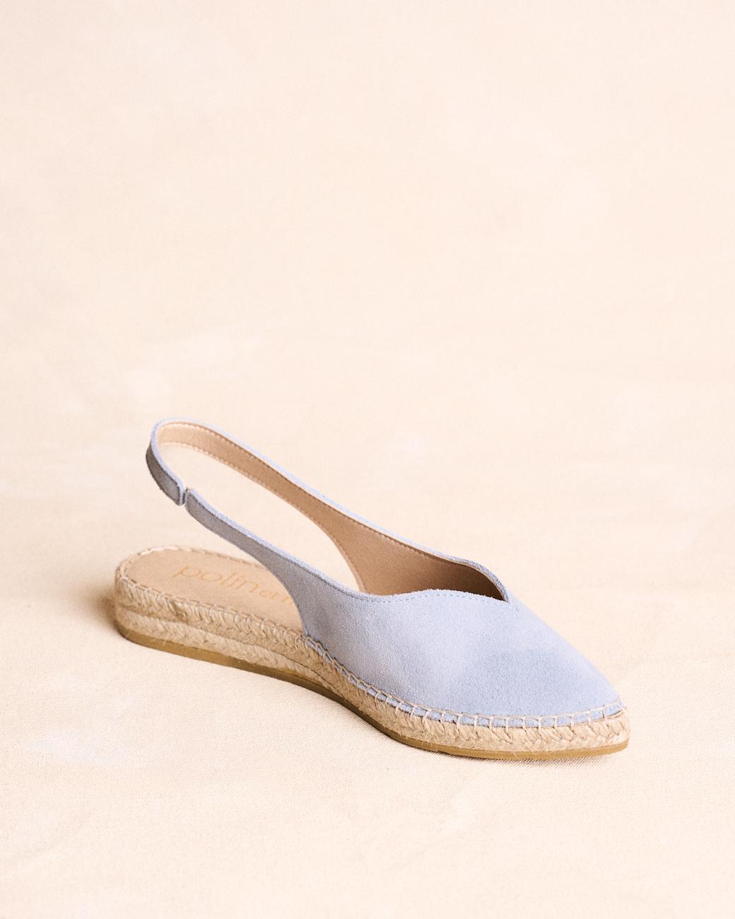 Espadrillas Piatte Celeste