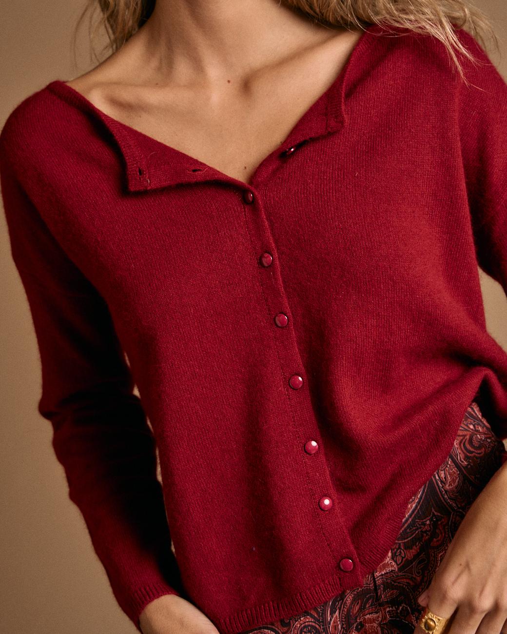 Cardigan a Maglia Nuna