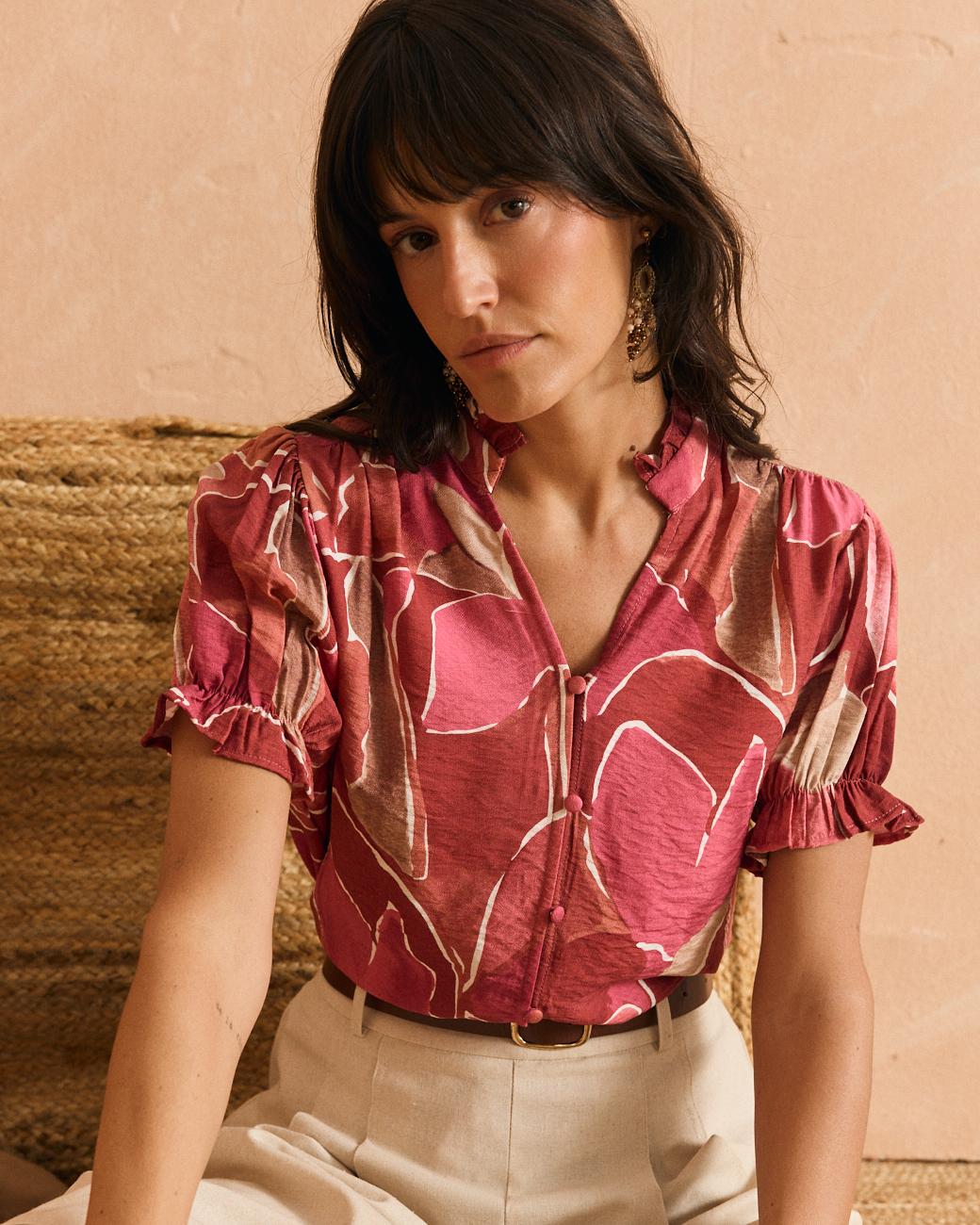 Blusa con bottoni Casilda