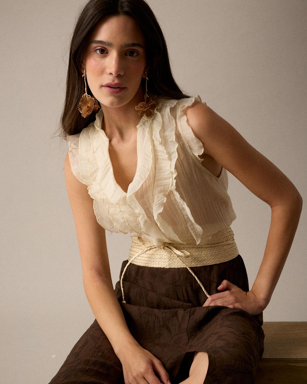 Camicia Volant Irune