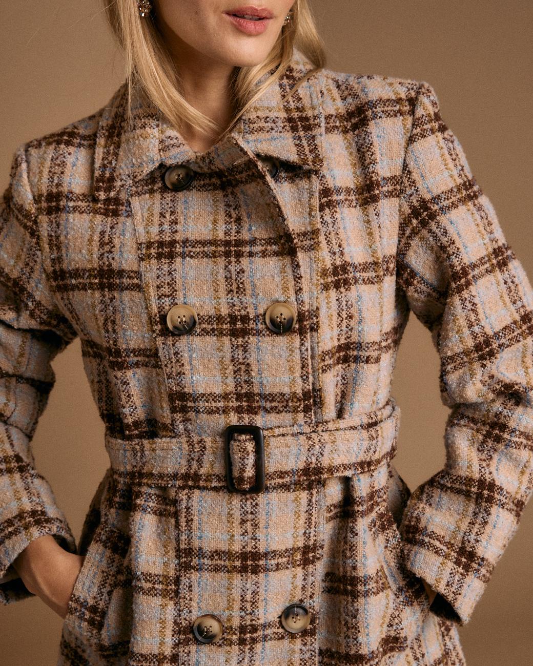 Cappotto a quadri Ari