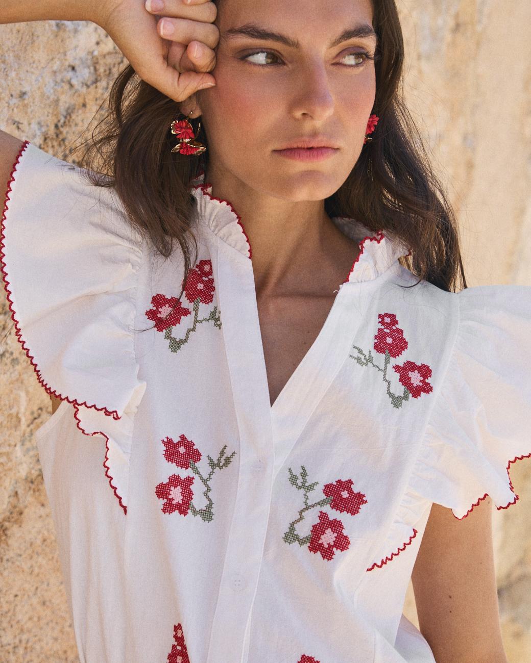 Camicia a Manica Svasata Flaria