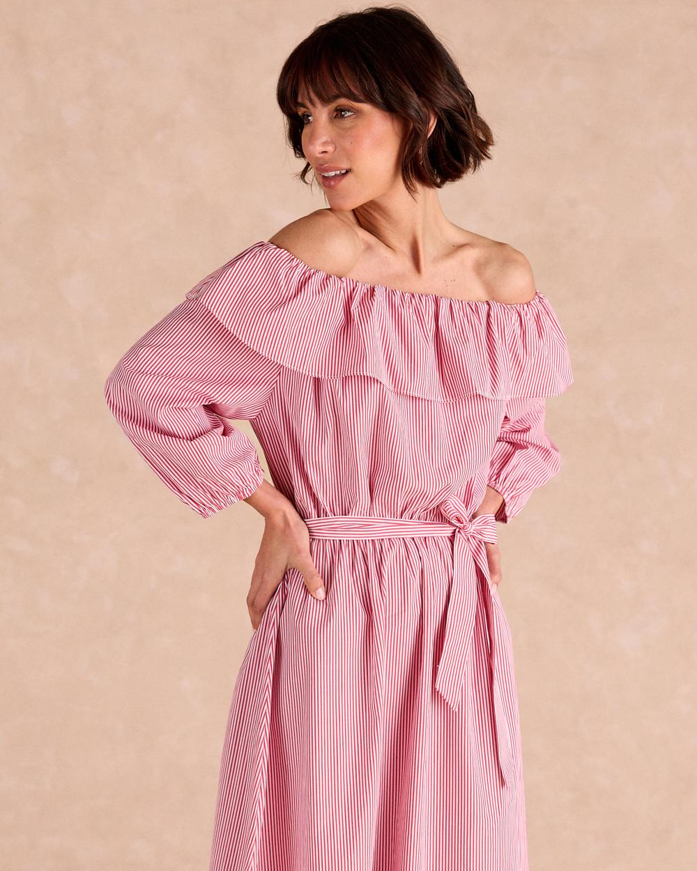 Vestito Midi Righe Nimia