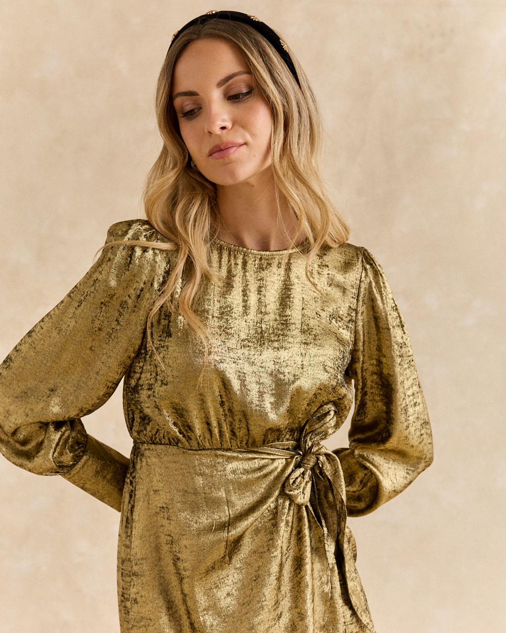 Vestito Dorato Melisa
