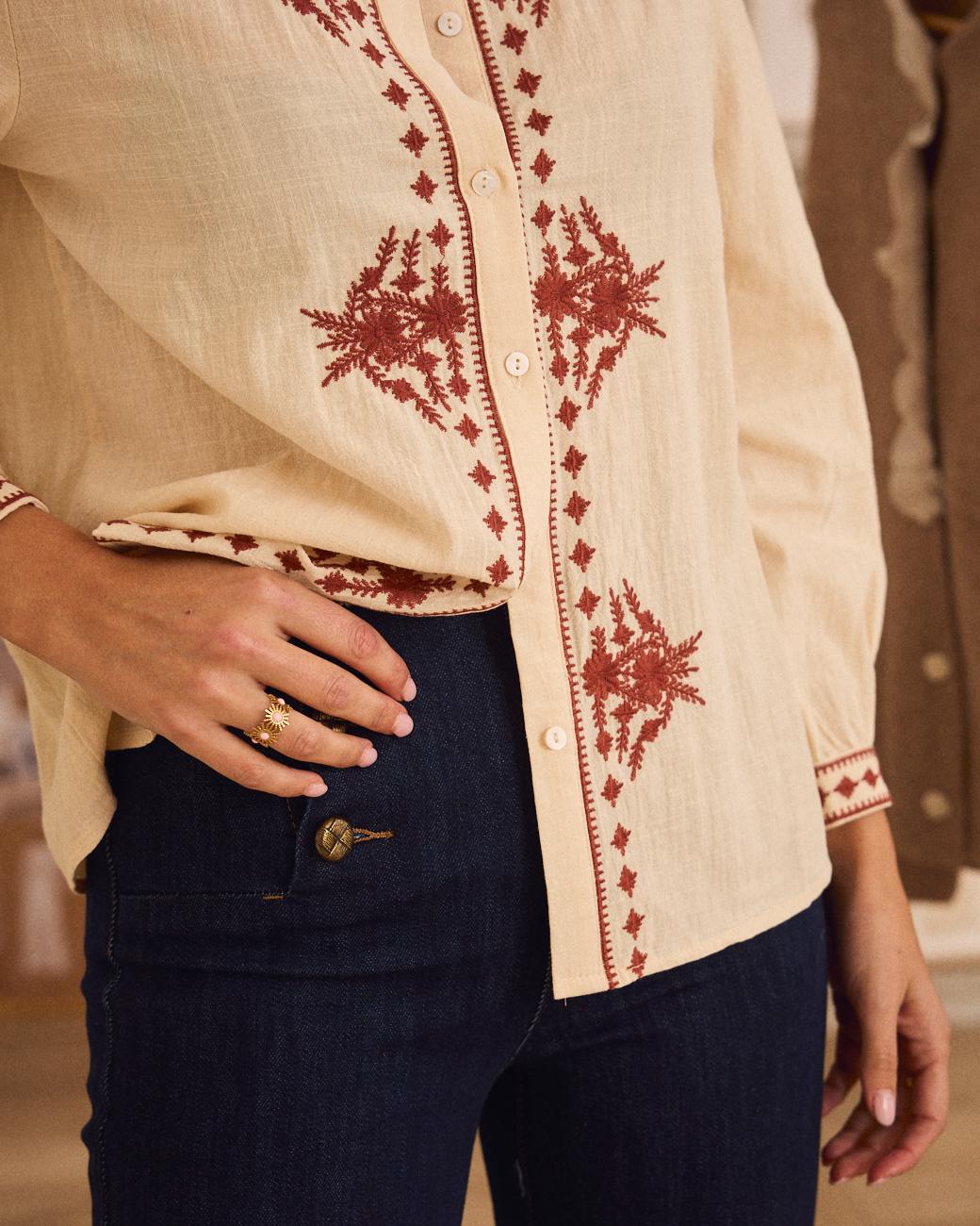 Camicia Ricami Vivienne