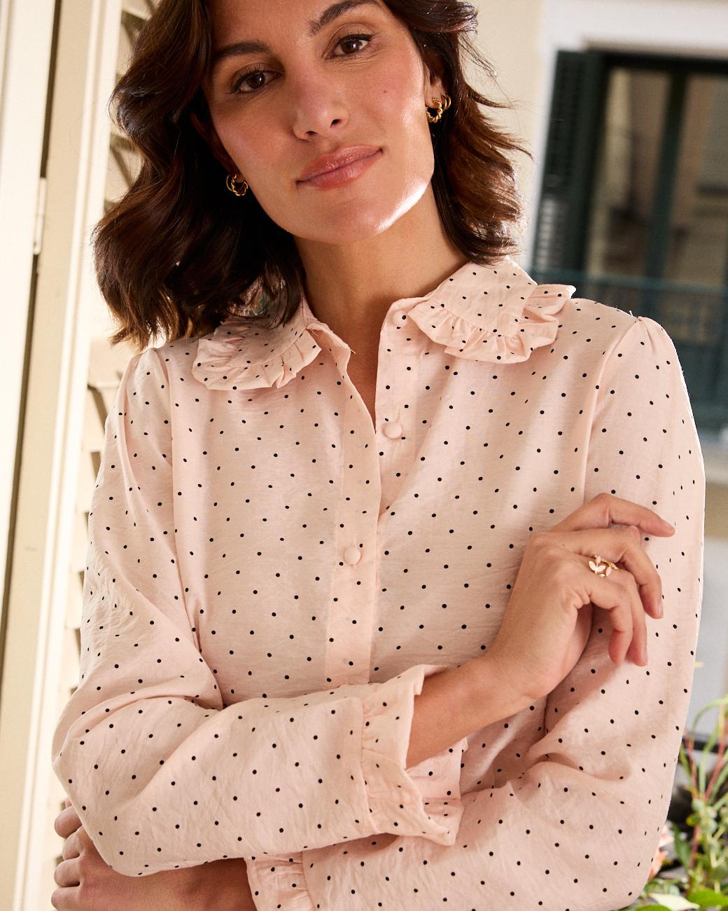 Camicia a pois Ángela