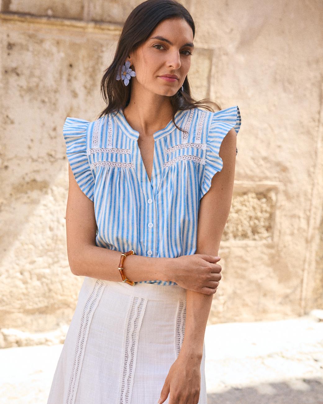 Camicia con Volant Lusiana