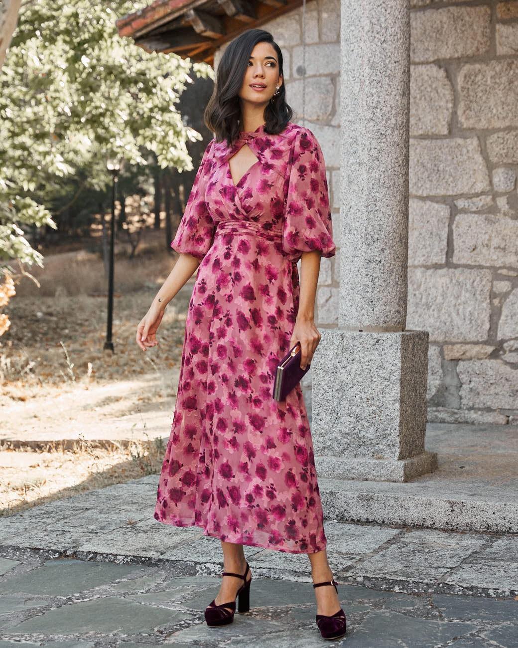 Vestito con scollo Agunela