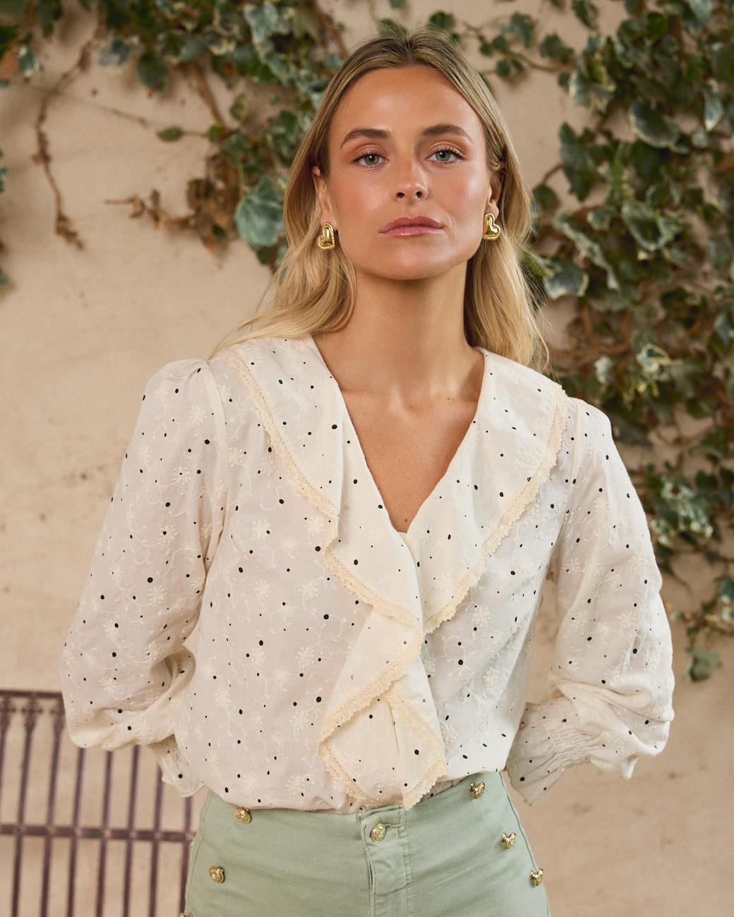 Camicia con volant Lucía