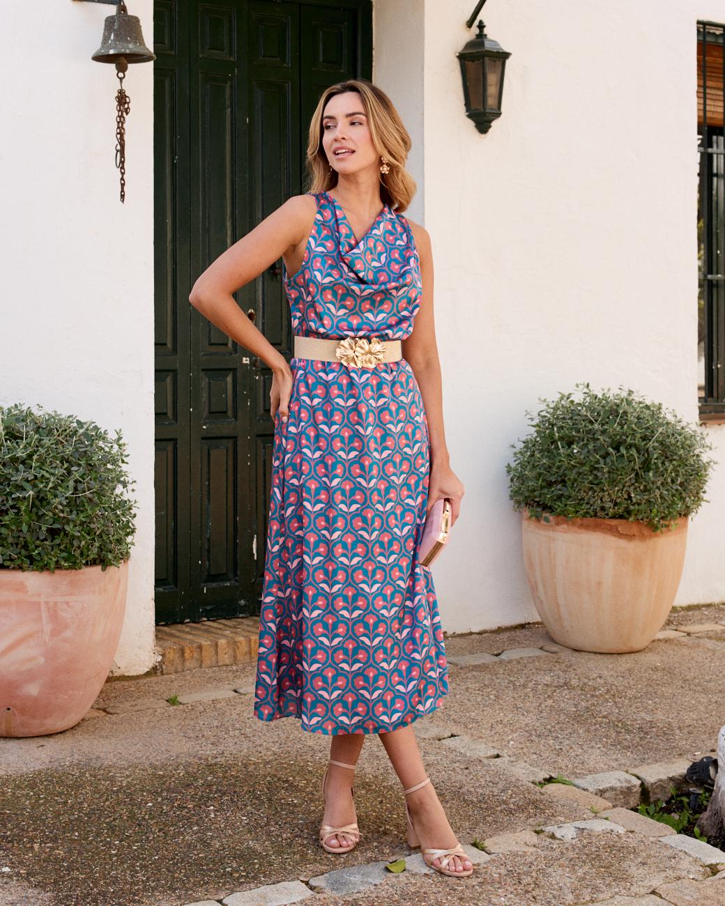 Vestito con stampa Arianna
