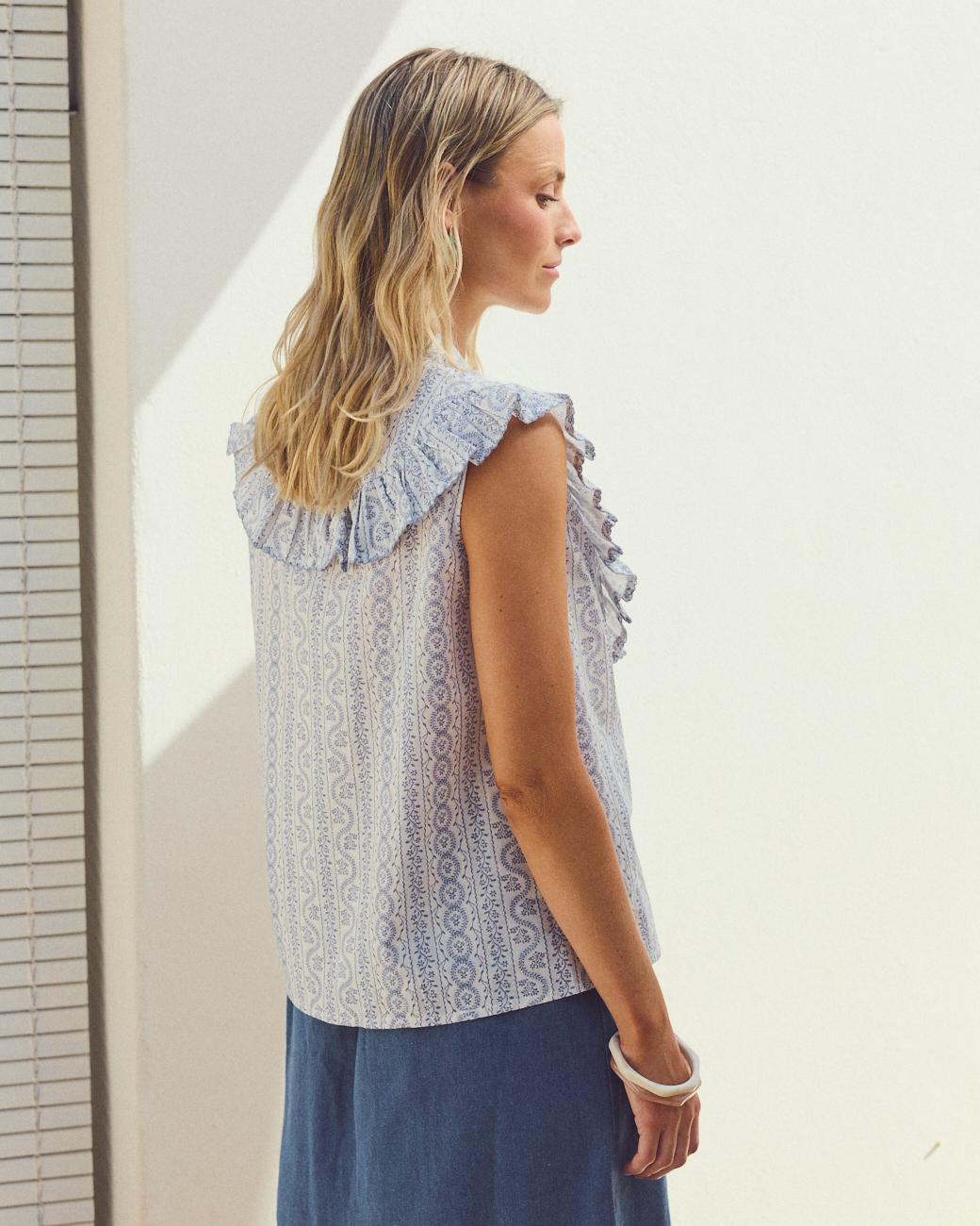 Camicia con volant Gladis