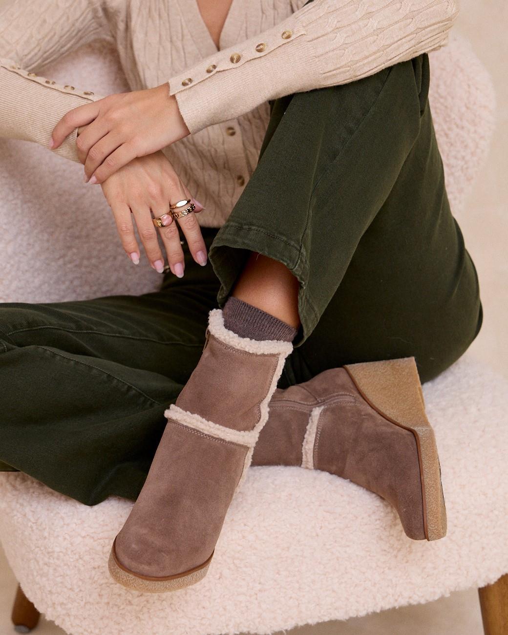 Stivaletto taupe Betina