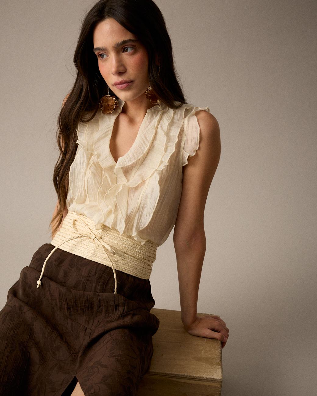 Camicia Volant Irune