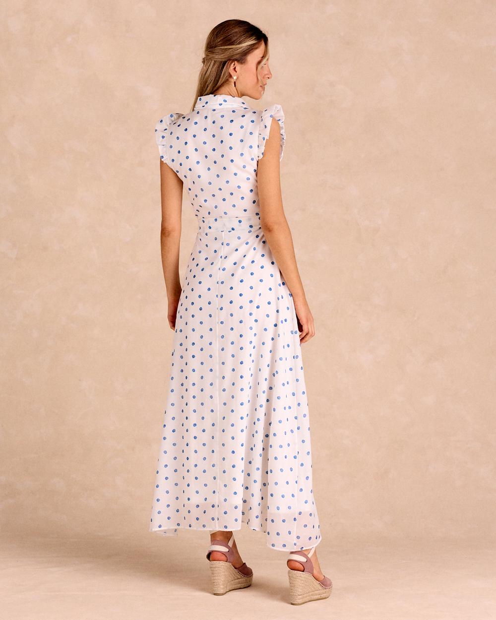 Vestito Lungo a Pois Daira