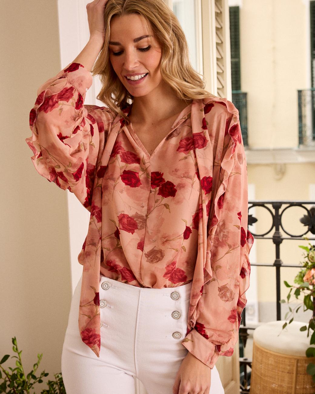 Blusa con laccio Sabrina