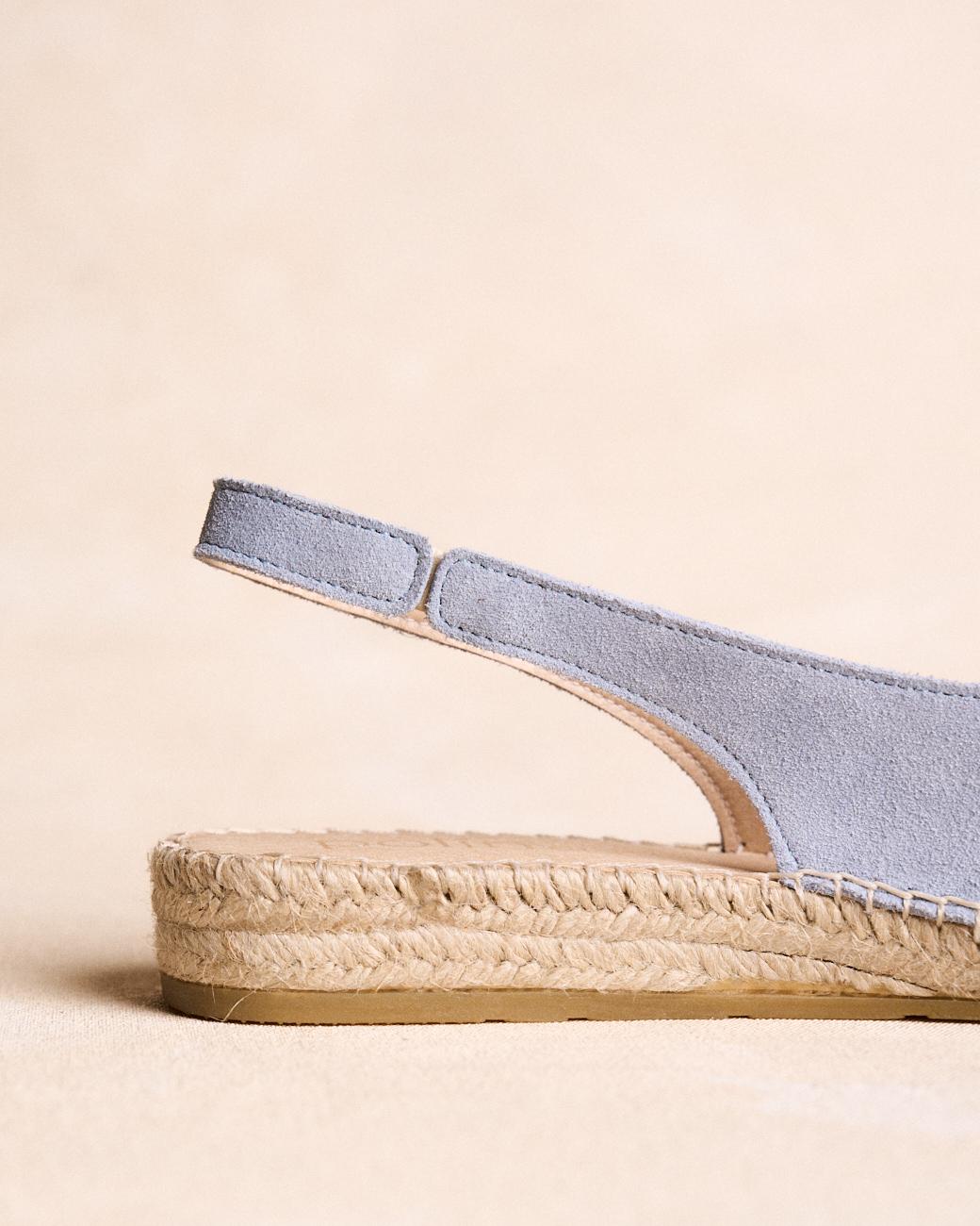 Espadrillas Piatte Celeste