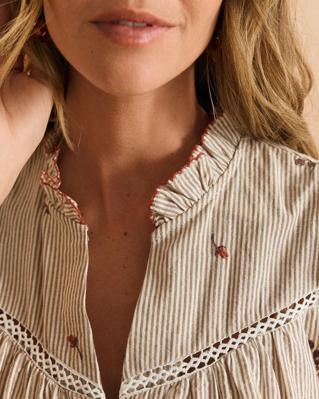 Camicia a righe Cloe