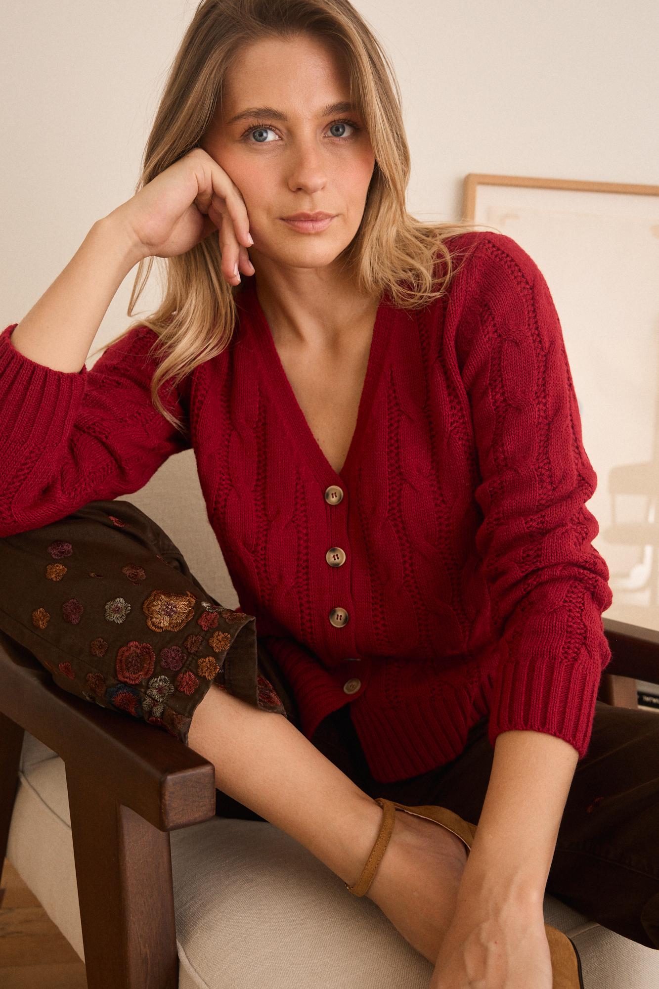 Cardigan con bottoni Ingrid