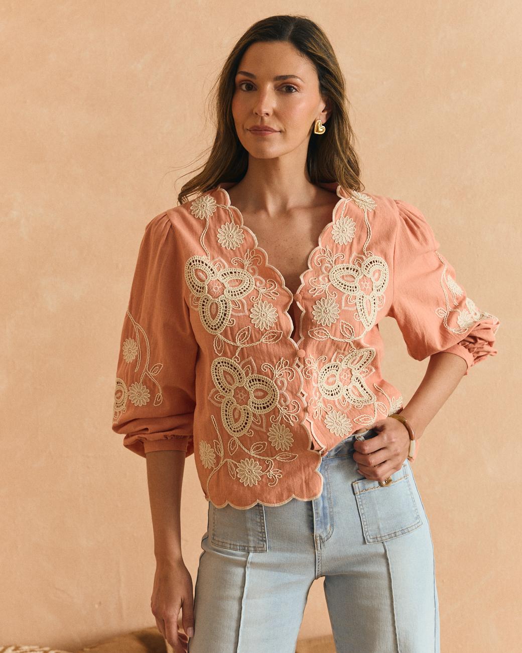 Camicia Ricamata Flavia