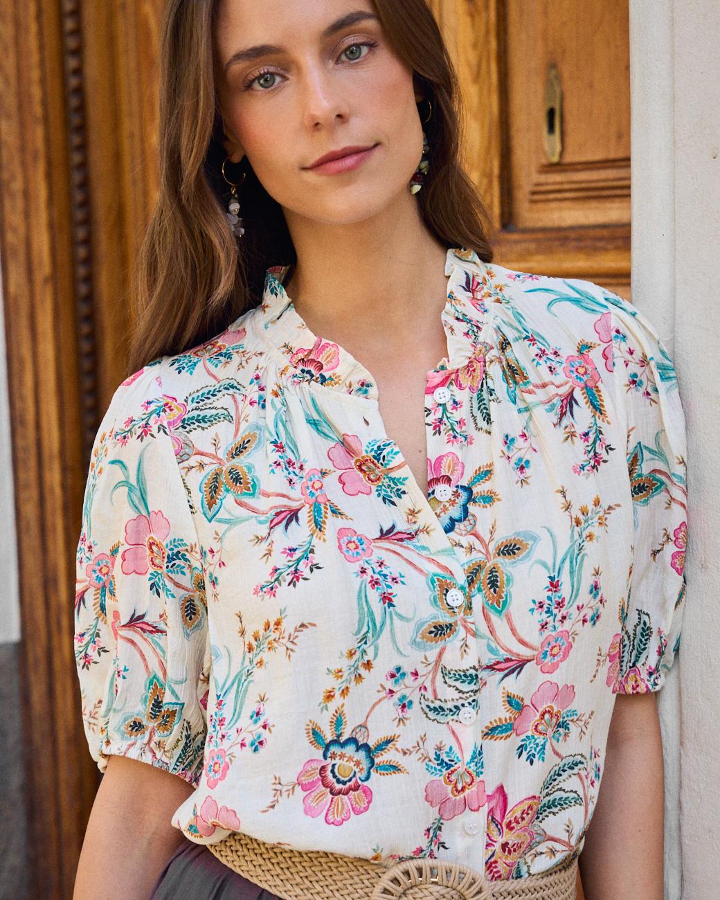 Camicia a Fiori Tunia