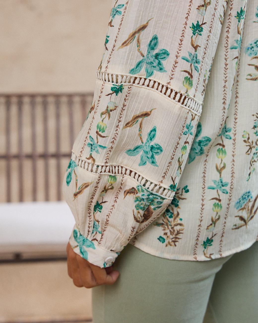 Camicia con stampa Leonor