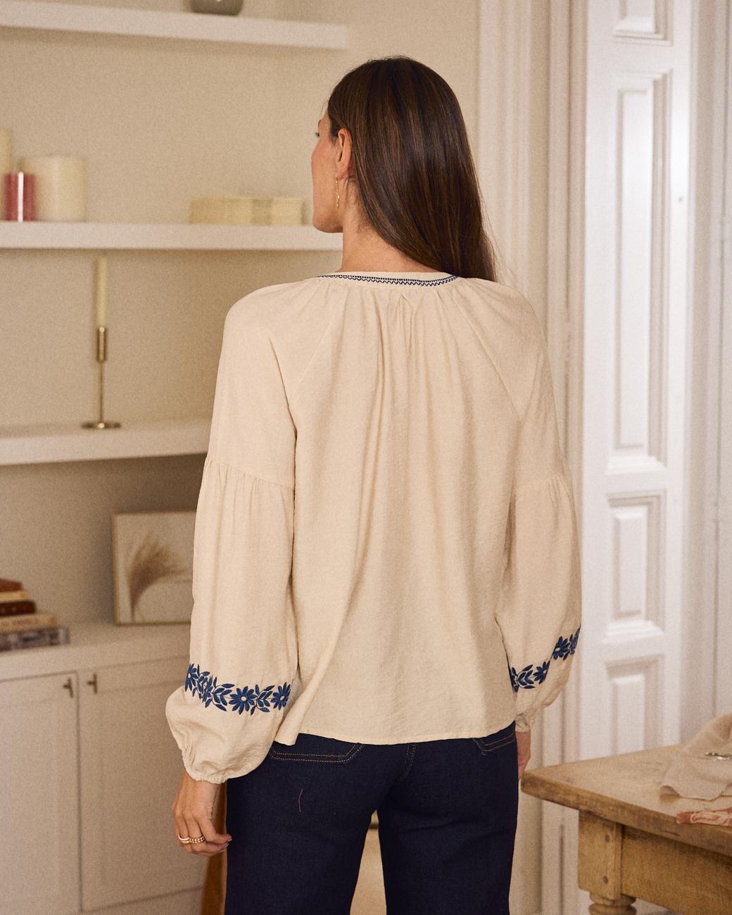 Blusa con ricami Alexandra