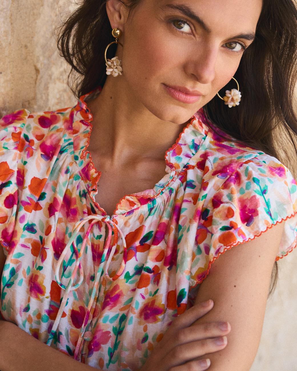 Camicia con Fiori Agustina