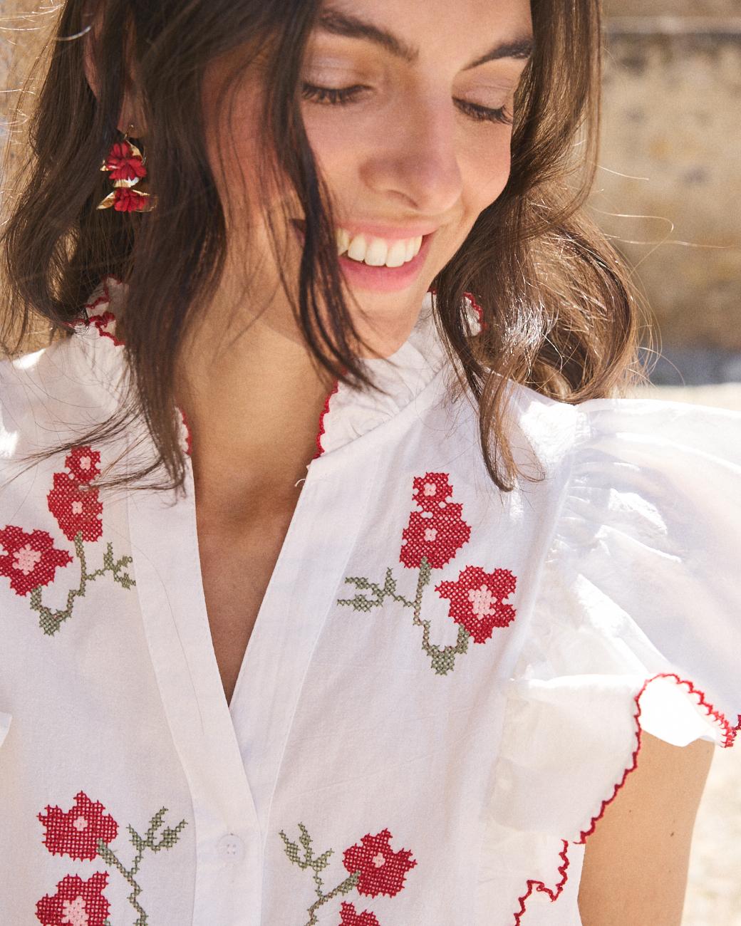 Camicia a Manica Svasata Flaria