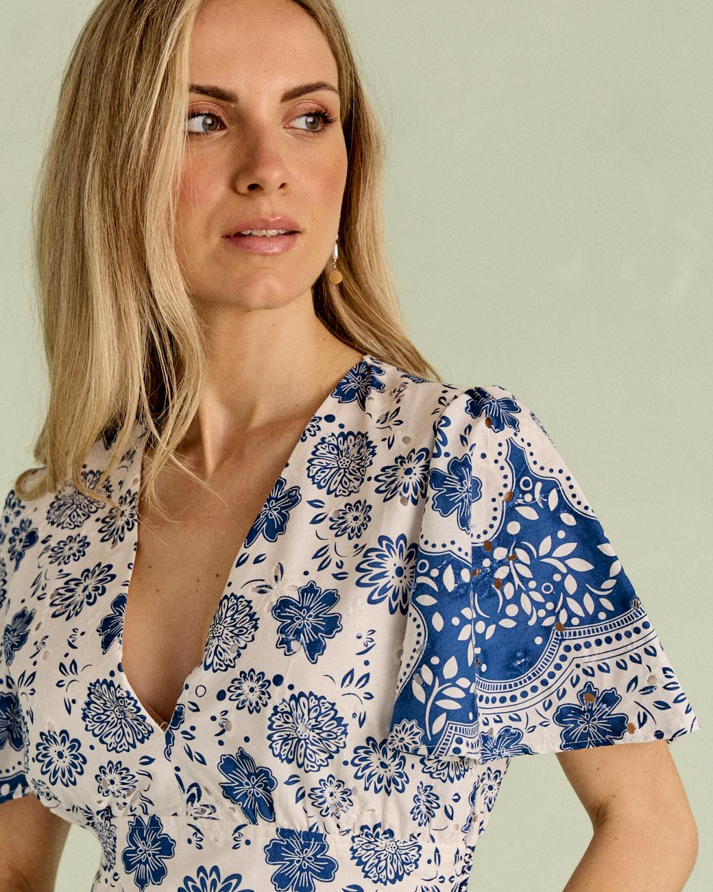 Vestito Corto a Fiori Milia