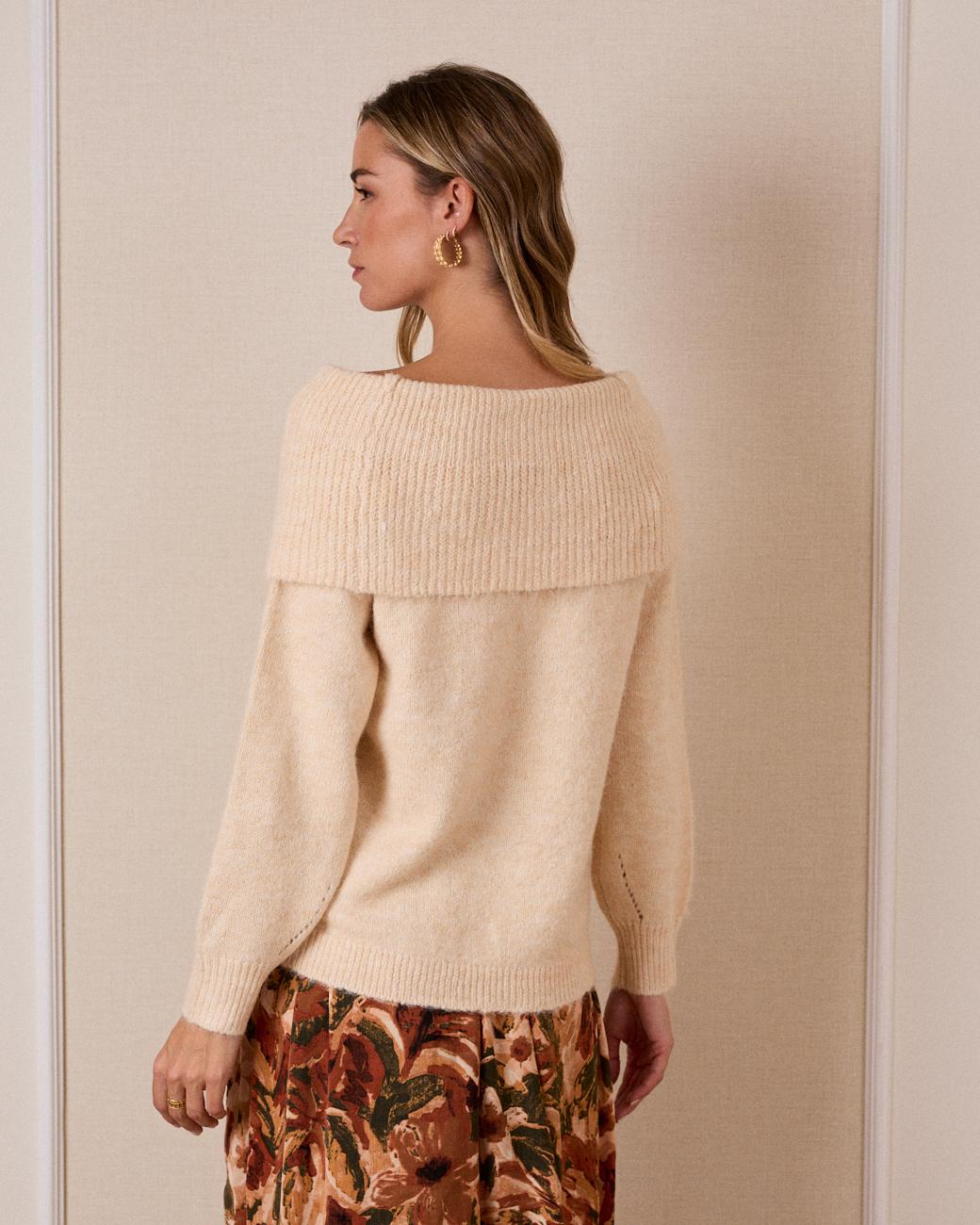 Maglione Spalle Campanilla