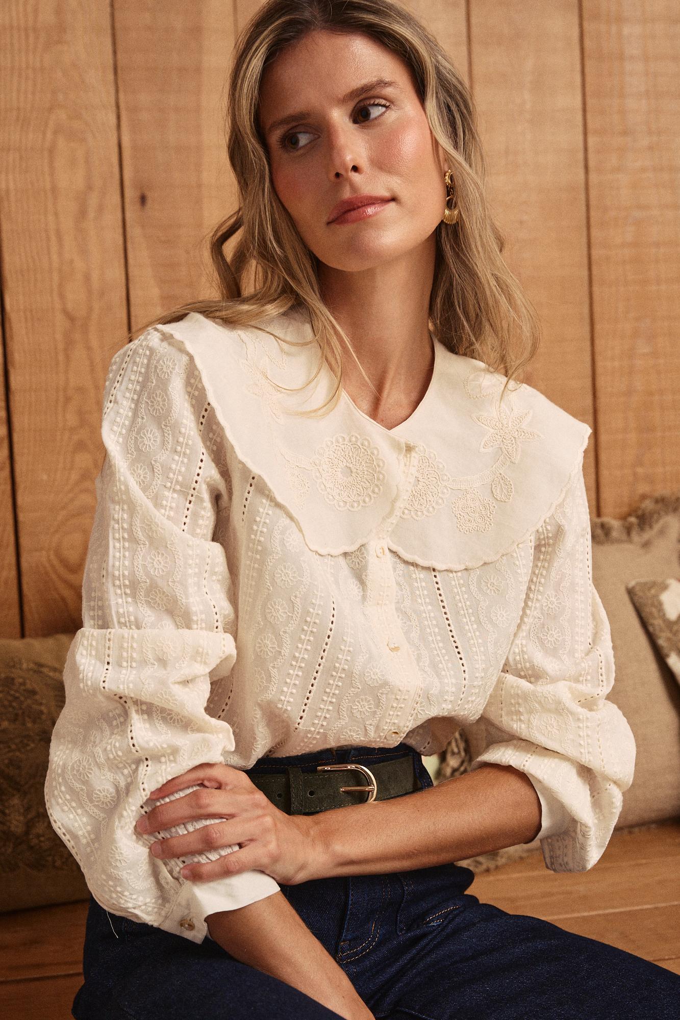 Camicia con collo Genoveva