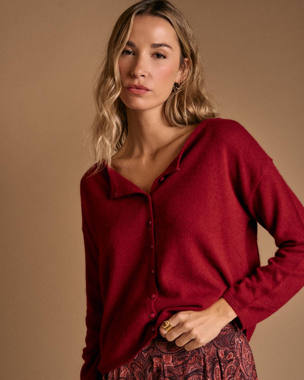 Cardigan a Maglia Nuna