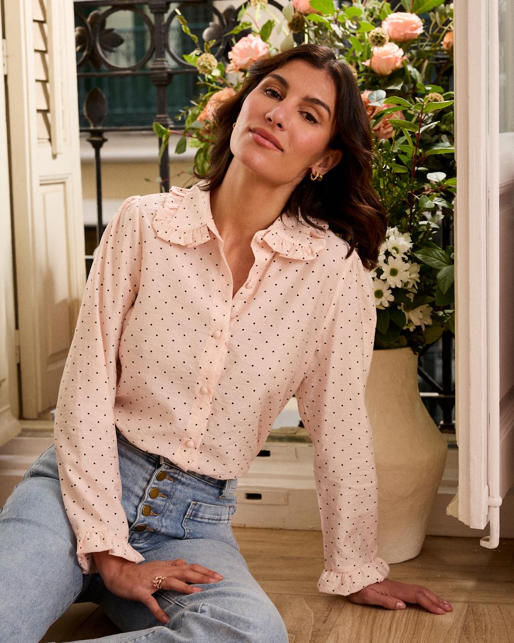 Camicia a pois Ángela